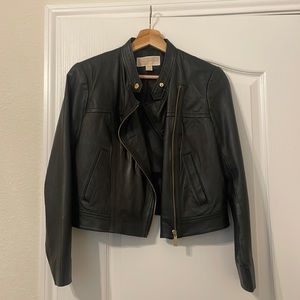 Micheal Kors Black Leather Jacket